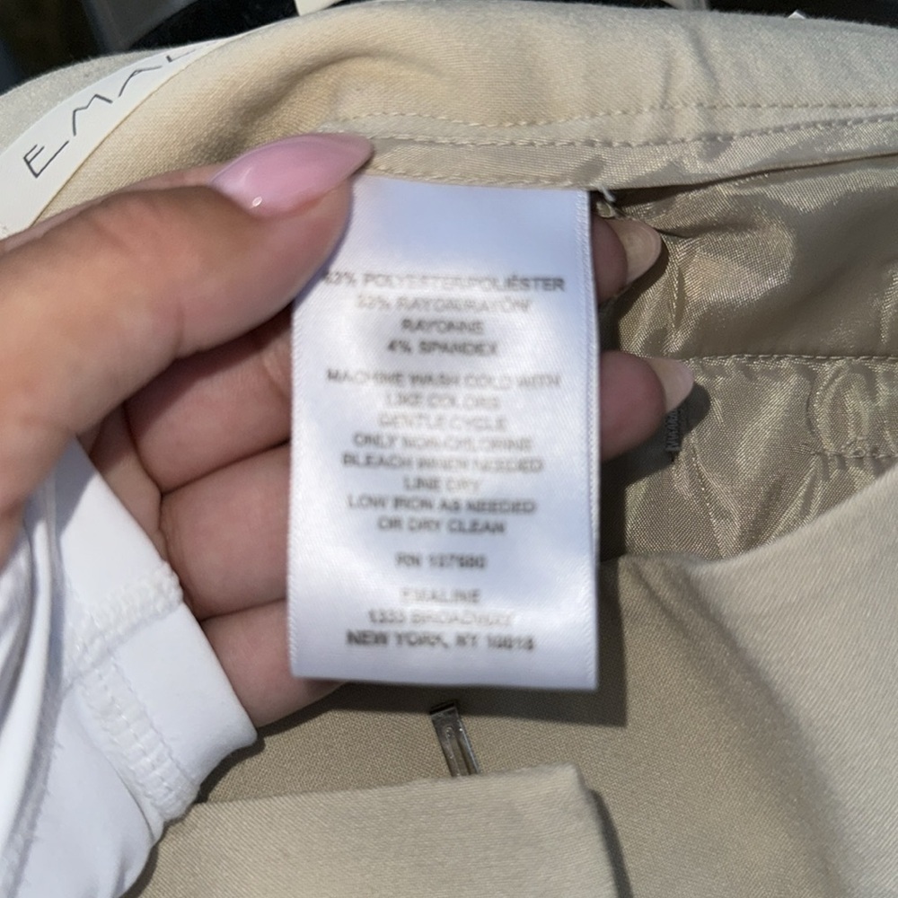 Emaline khnaki‎ Signature trouser pants sz 16 Dress causal work office pants - Picture 5 of 5